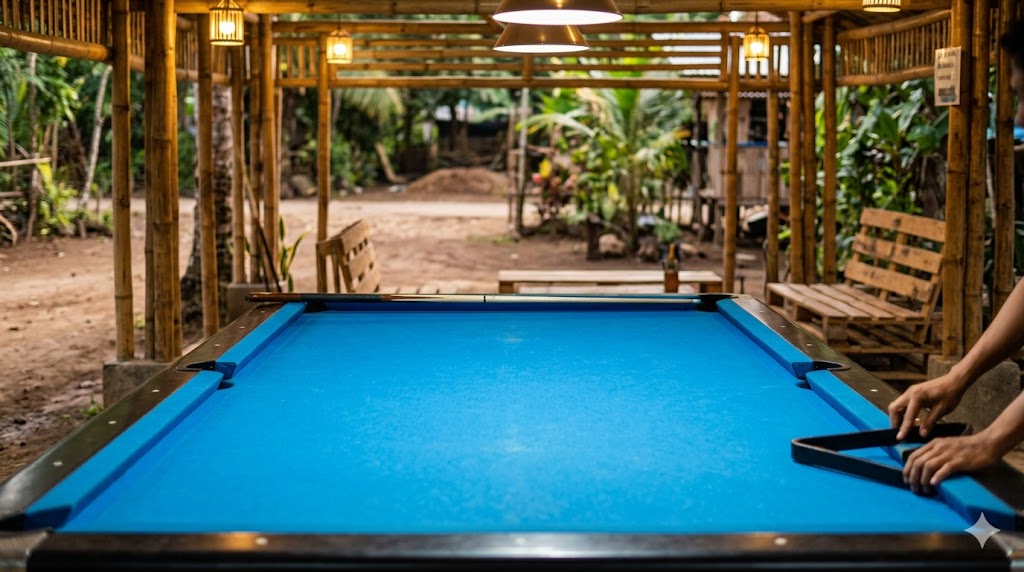 Our professional pool table setup
